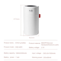 750Ml Cool Mist Ultrasonic Humidifier for Large Room, 7 Color LED Light